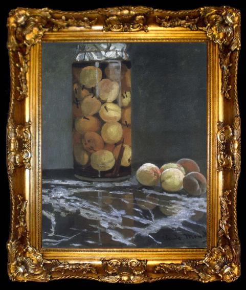 framed  Claude Monet Masters old the peach glass, ta009-2